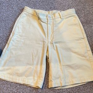 Vineyard Vines Club Shorts Yellow Cotton Twill Sz. 28